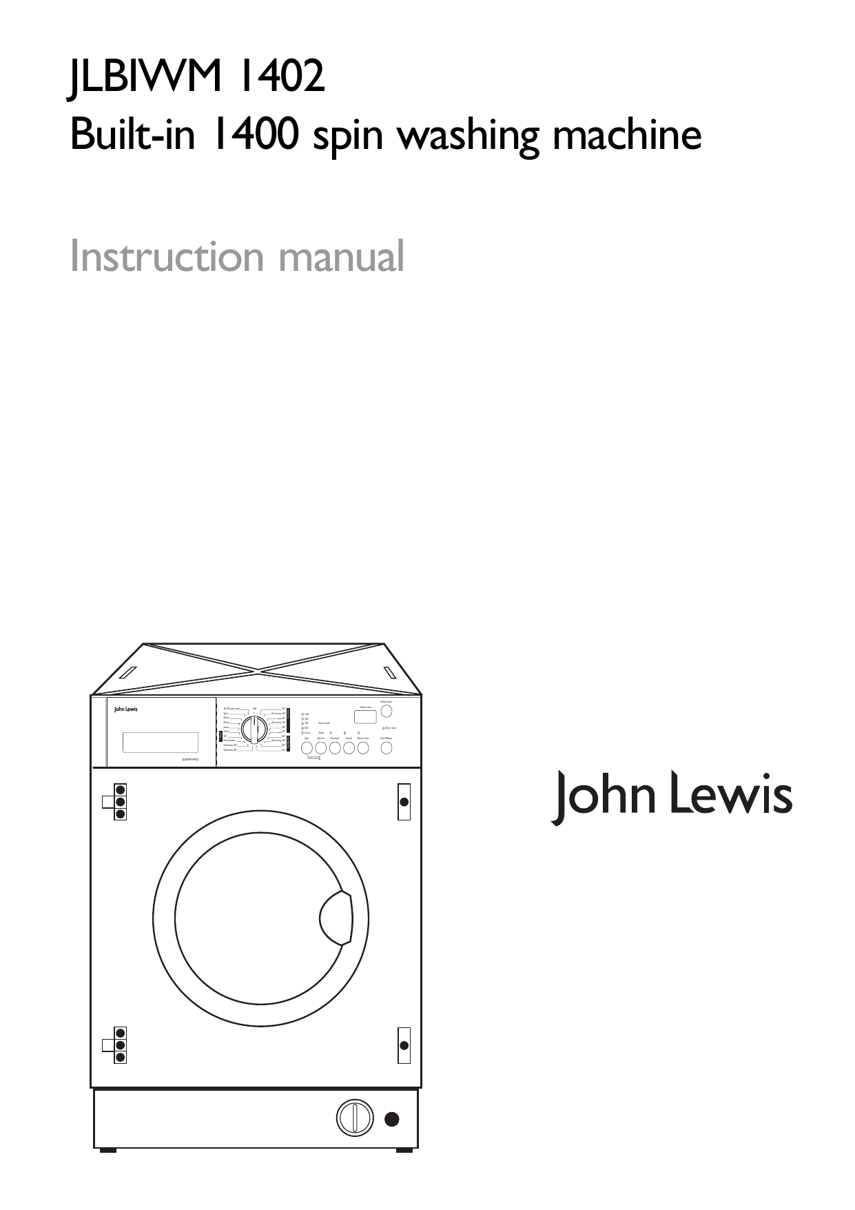 john lewis washing machine jlbiwm1402