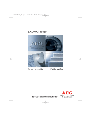 Aeg-Electrolux L16850 Používateľská príručka | Manualzz
