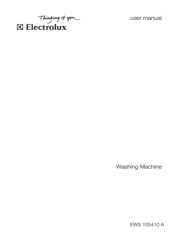Electrolux EWS105410A User Manual | Manualzz