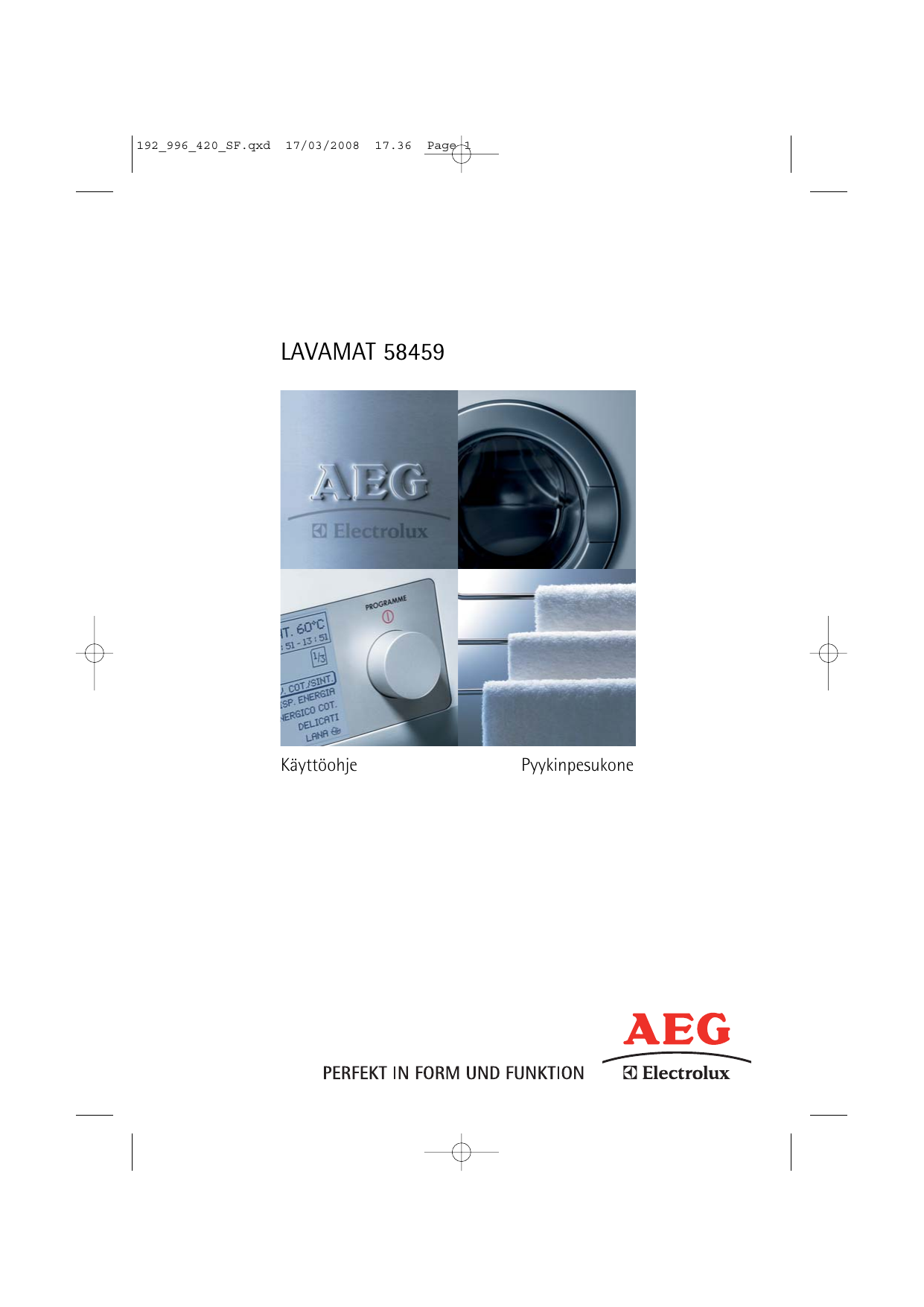 AegElectrolux LN58459 User manual Manualzz