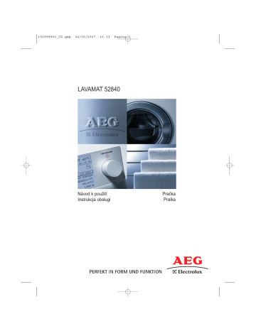Aeg-Electrolux L52840 Uživatelský manuál | Manualzz
