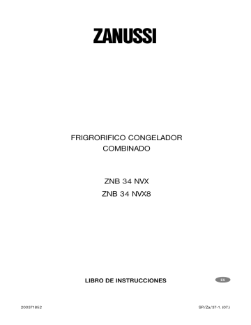 ZANUSSI ZNB34NVX8 Manual de usuario | Manualzz