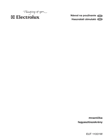 Electrolux EUT11001W Használati utasítás | Manualzz