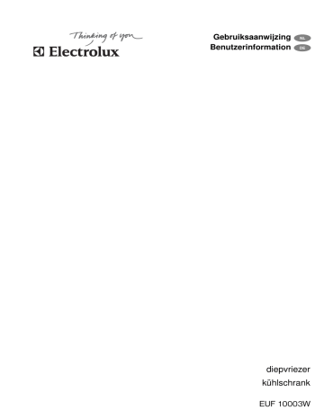 Electrolux EUF10003W Handleiding | Manualzz