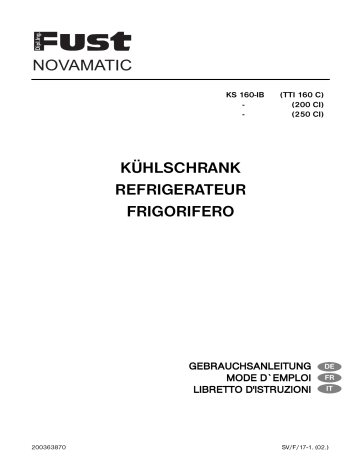 Novamatic KS 160-IB Manuel utilisateur