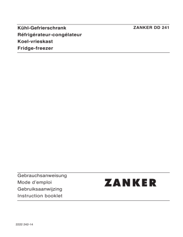 Zanker DD235GL Handleiding | Manualzz