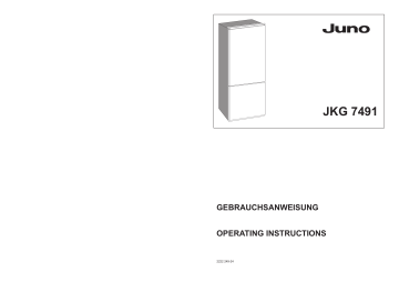 Juno JKG7491 Operating instructions | Manualzz