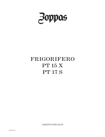 Zoppas PT15X Manuale utente | Manualzz