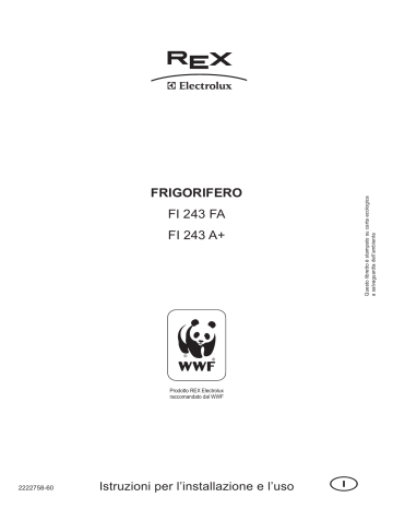 Rex-Electrolux FI243A+ Manuale utente | Manualzz