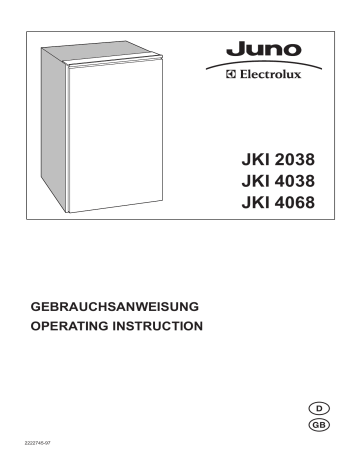 Juno-Electrolux JKI4038 User Manual | Manualzz