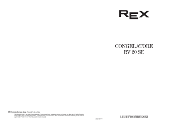 Rex RV20SE Manuale utente | Manualzz