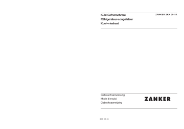 Zanker ZKK291K Handleiding | Manualzz
