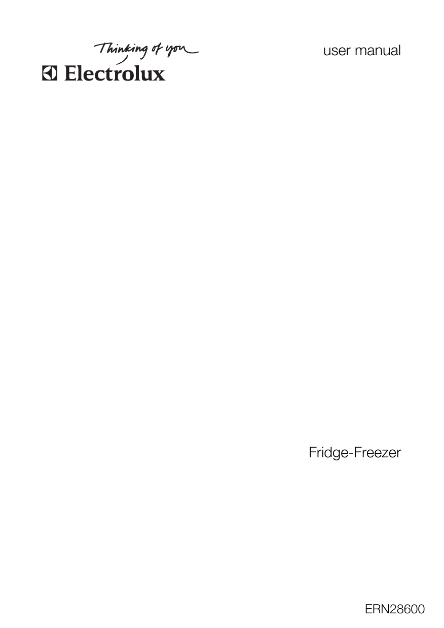 Electrolux Ern28600 User Manual Manualzz