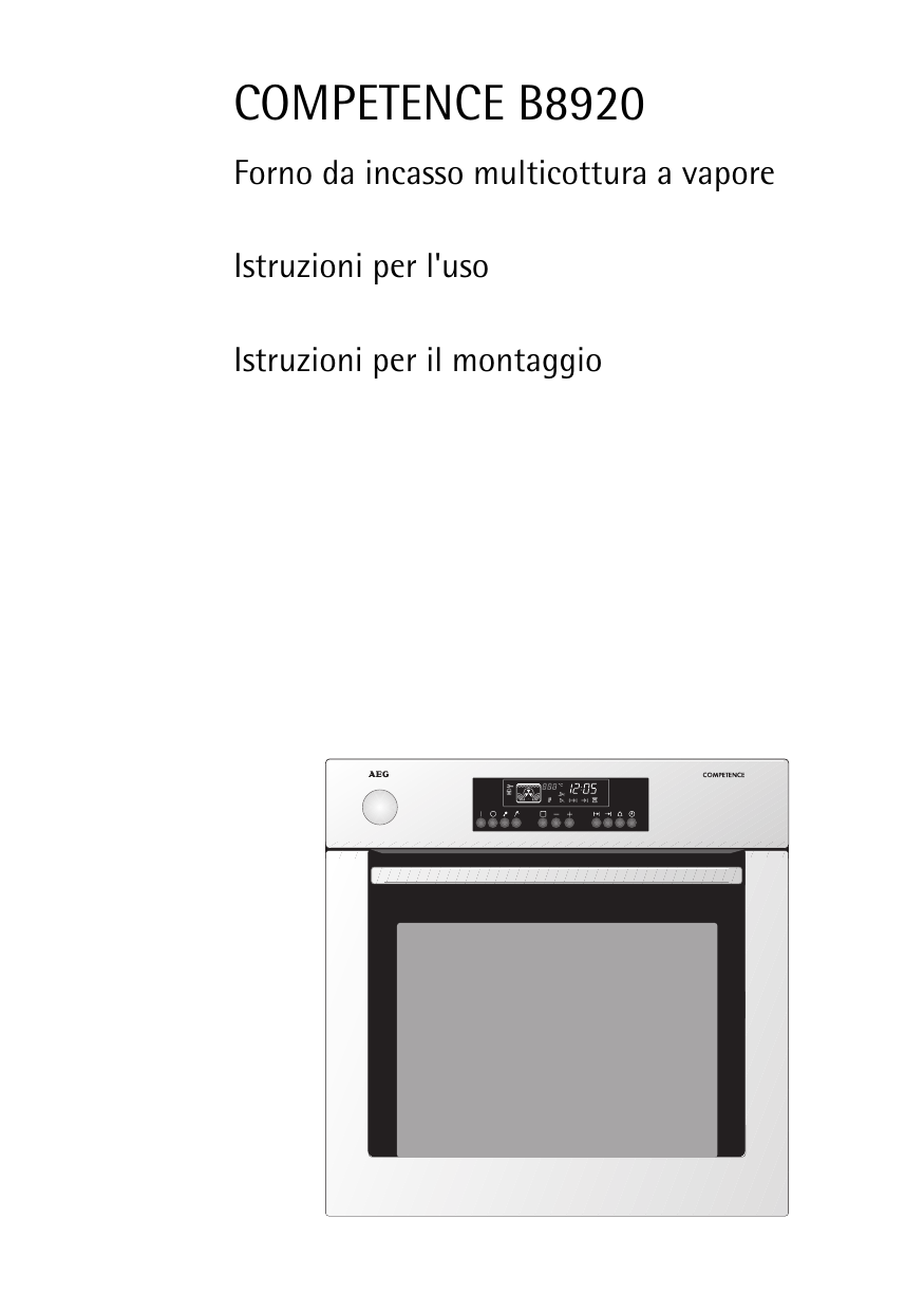 Aeg B8920-M Manuale utente | Manualzz