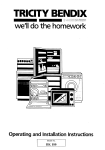 large home appliances BK 180 operating and installation instructions