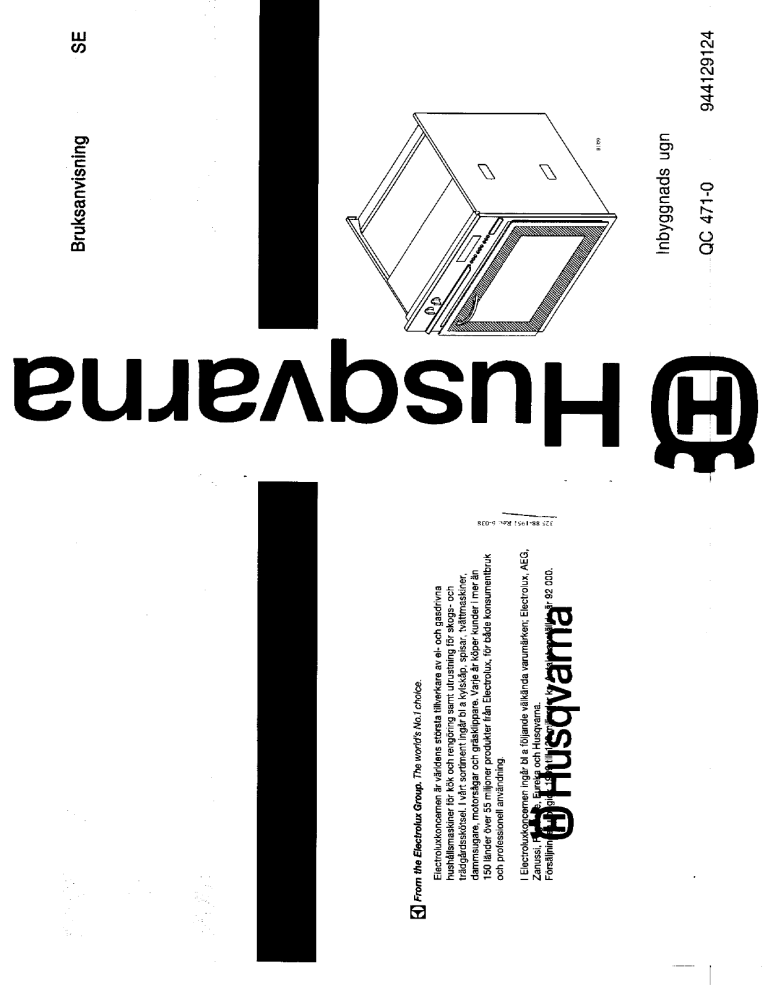 Husqvarna Electrolux Qc471 0 User Manual Manualzz