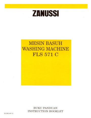 Zanussi Fls571c Manual Pengguna Manualzz