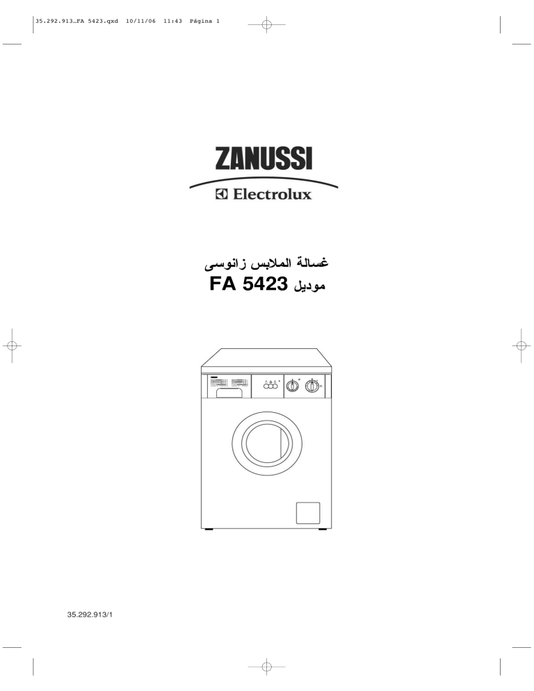 Zanussi Electrolux Fa5423 User Manual Manualzz