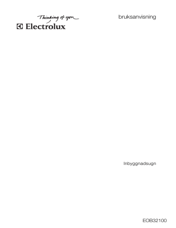 Electrolux EOB32100X Användarmanual | Manualzz