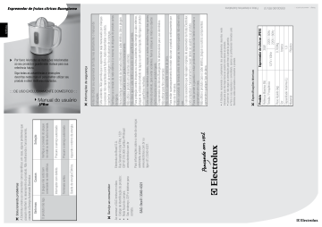 Manual de uso Electrolux JPB20 Exprimidor de cítricos
