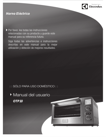 Electrolux OTP10 Manual de usuario | Manualzz
