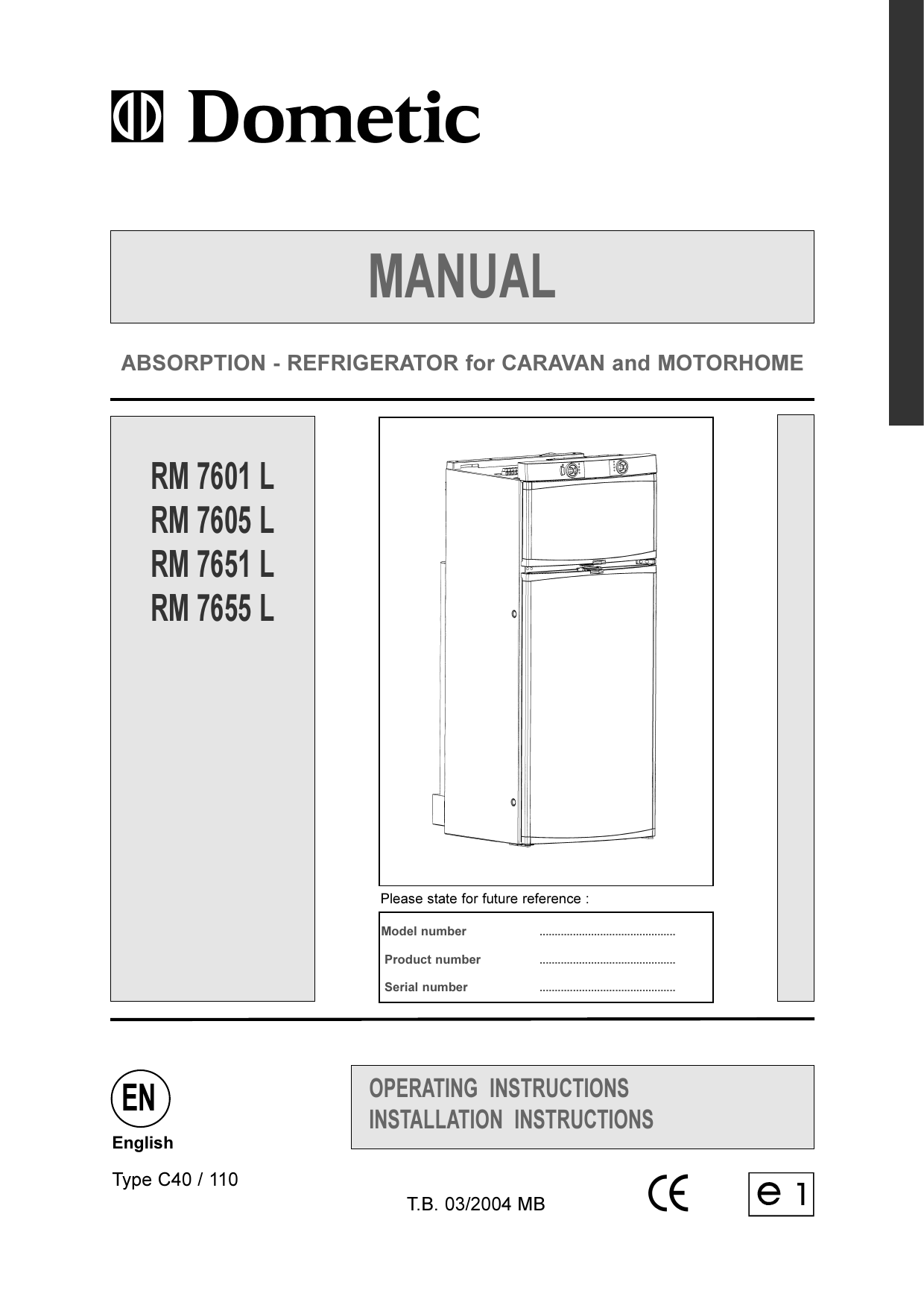 Dometic Rm7801l Rm7650l Rm7601l Rm7600l Rm7850l Rm7855l Rm7851l Rm7655l Rm7651l Rm7805l User Manual Manualzz