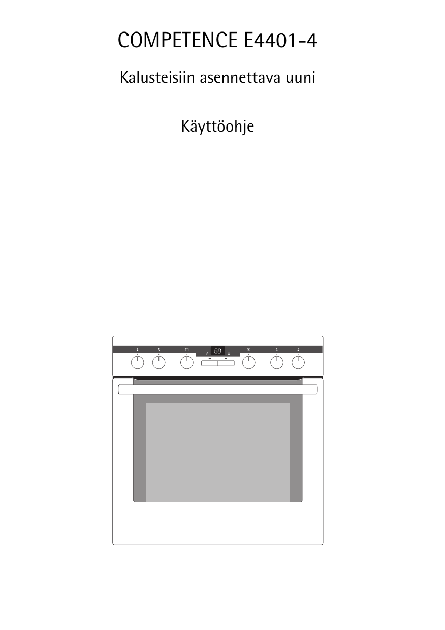 Aeg-Electrolux E4401-4-A NORDIC R05 Ohjekirja | Manualzz