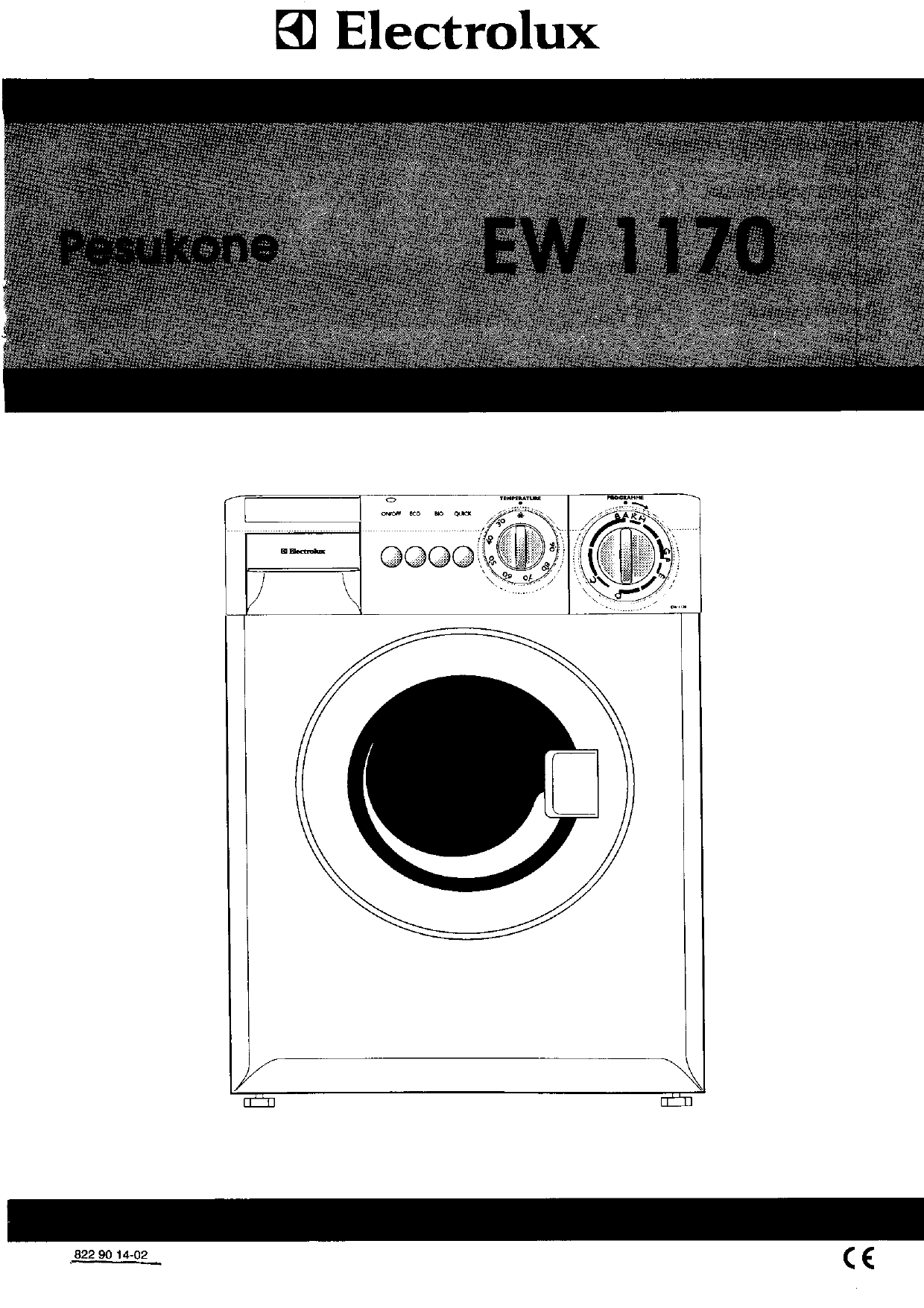 Electrolux EW1170C Ohjekirja | Manualzz