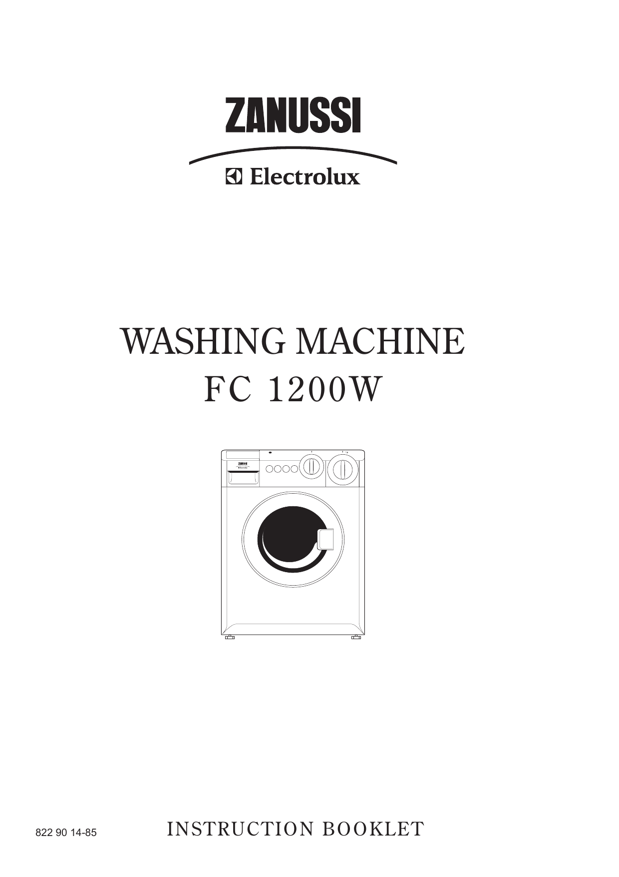Zanussi FC1200W User manual Manualzz