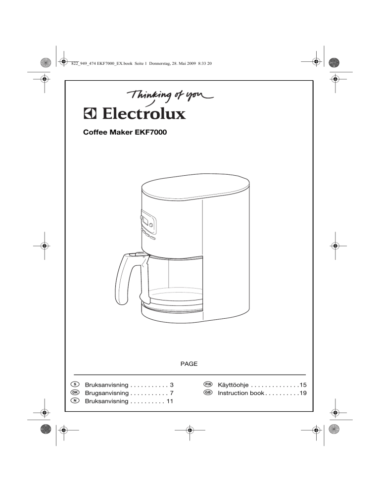 Electrolux Ekf7000 User Manual Manualzz