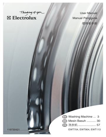 Electrolux Ewt113 用户手册 Manualzz