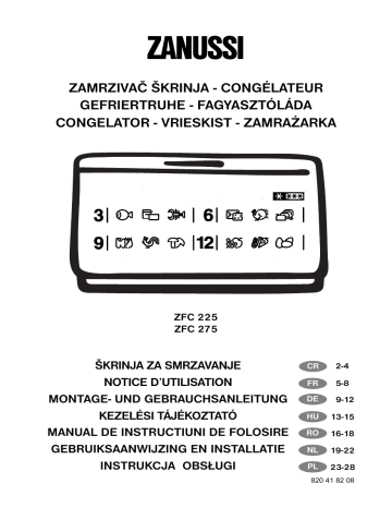 ZANUSSI ZFC225 Használati utasítás | Manualzz