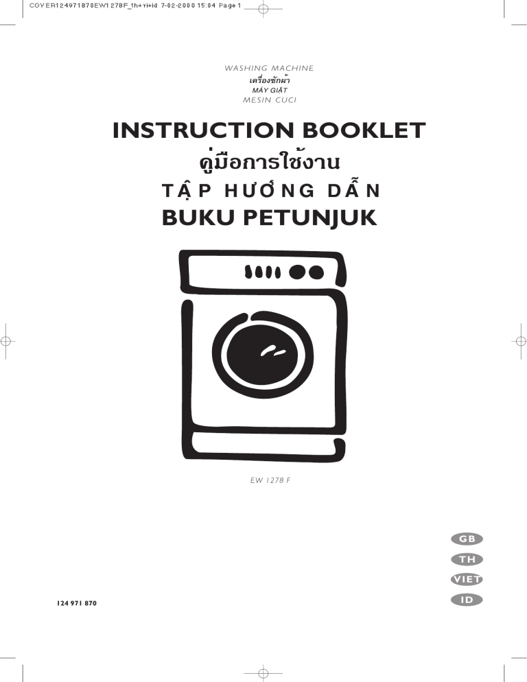 Electrolux Ew1278f User Manual Manualzz