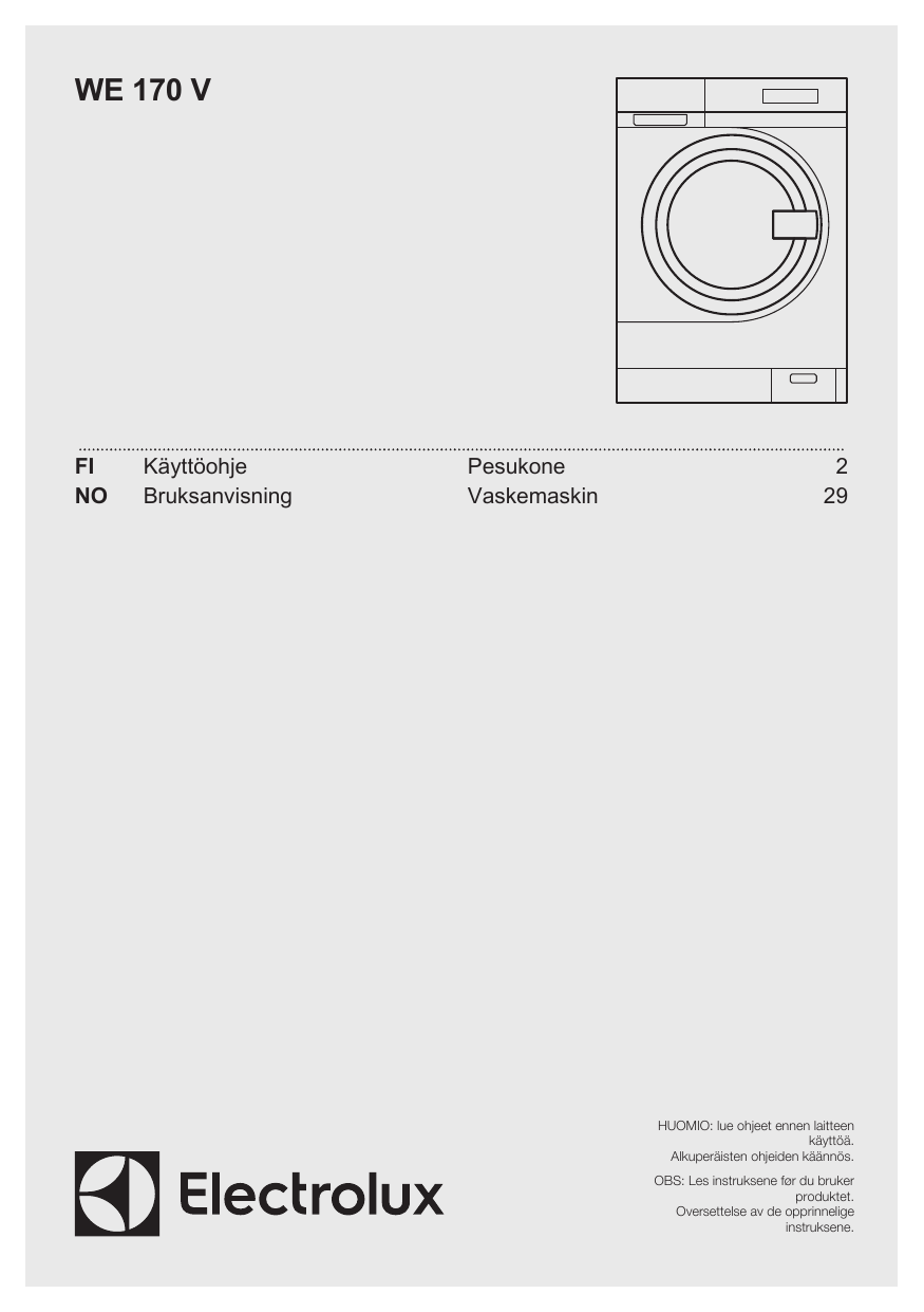 Electrolux inspire käyttöohje