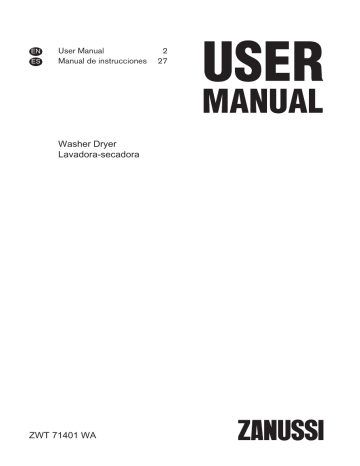 ZANUSSI ZWT71401WA User Manual | Manualzz