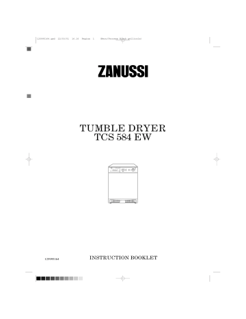 ZANUSSI TCS584EW    User Manual | Manualzz