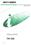 Tricity Bendix TM560 User Manual