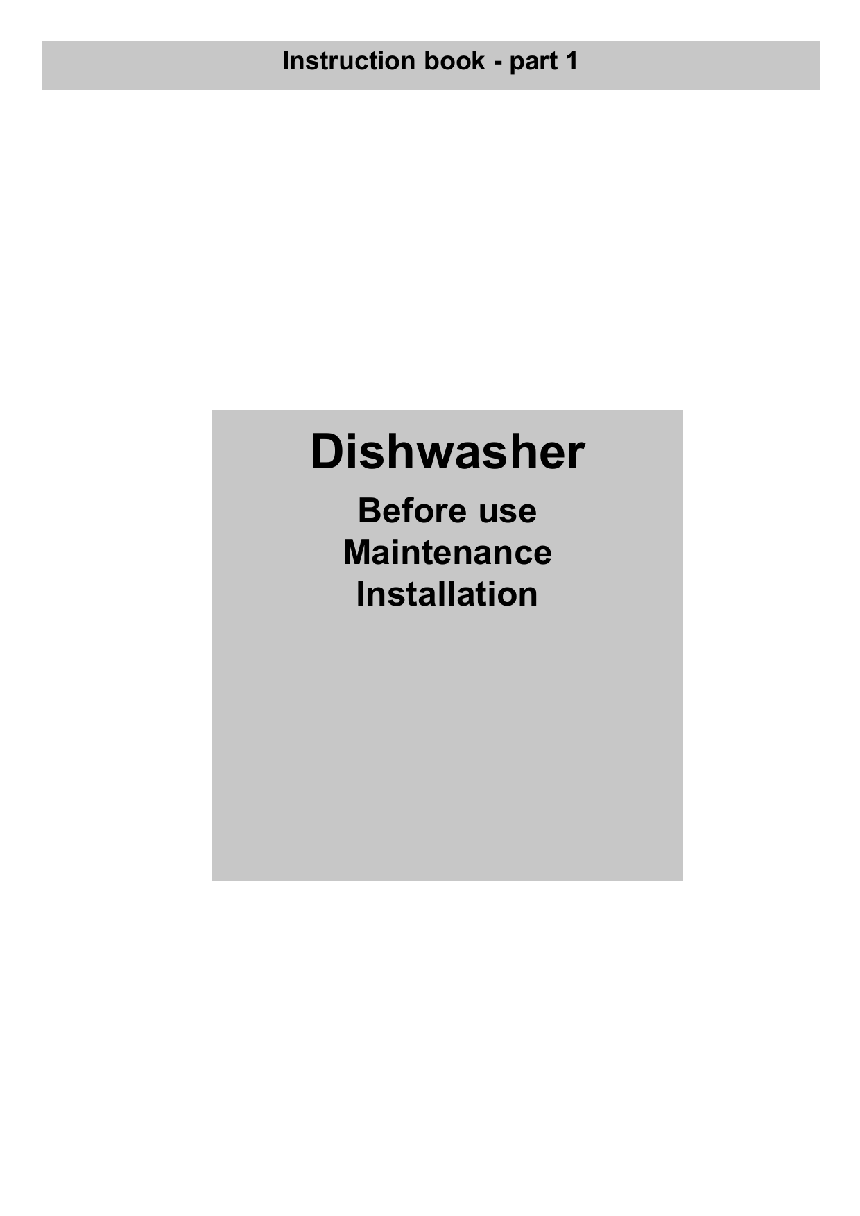 zanussi integrated dishwasher fitting instructions