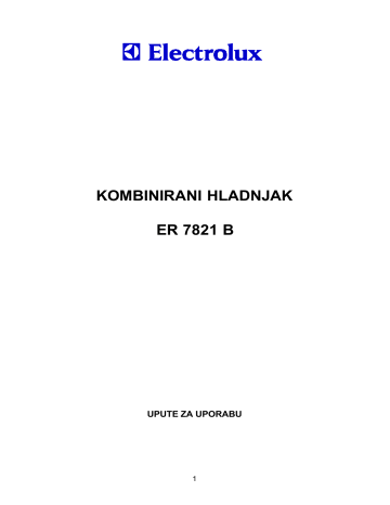 Electrolux ER7821B User Manual | Manualzz