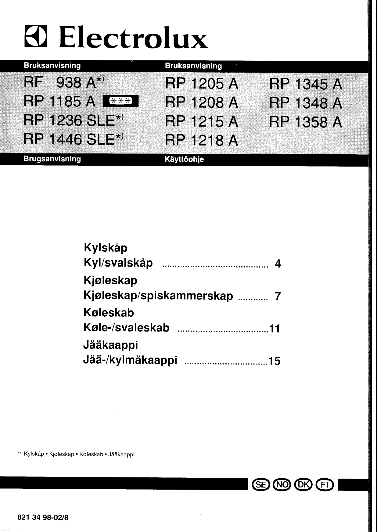 electrolux washtech 50 manual