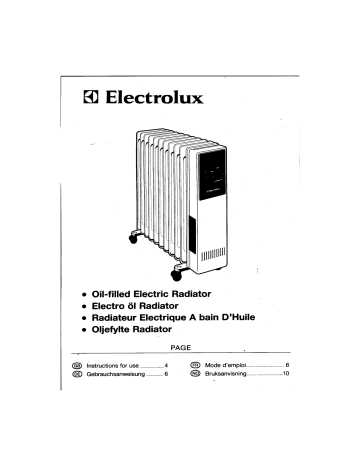 Electrolux WOR2011E Instructions for use | Manualzz