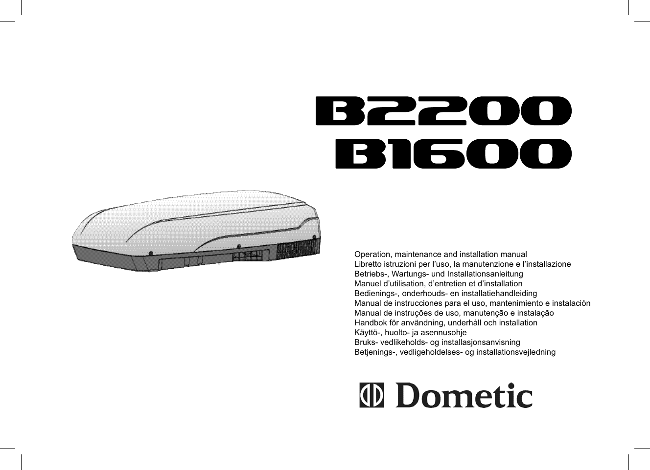 Dometic B2200 User manual | Manualzz