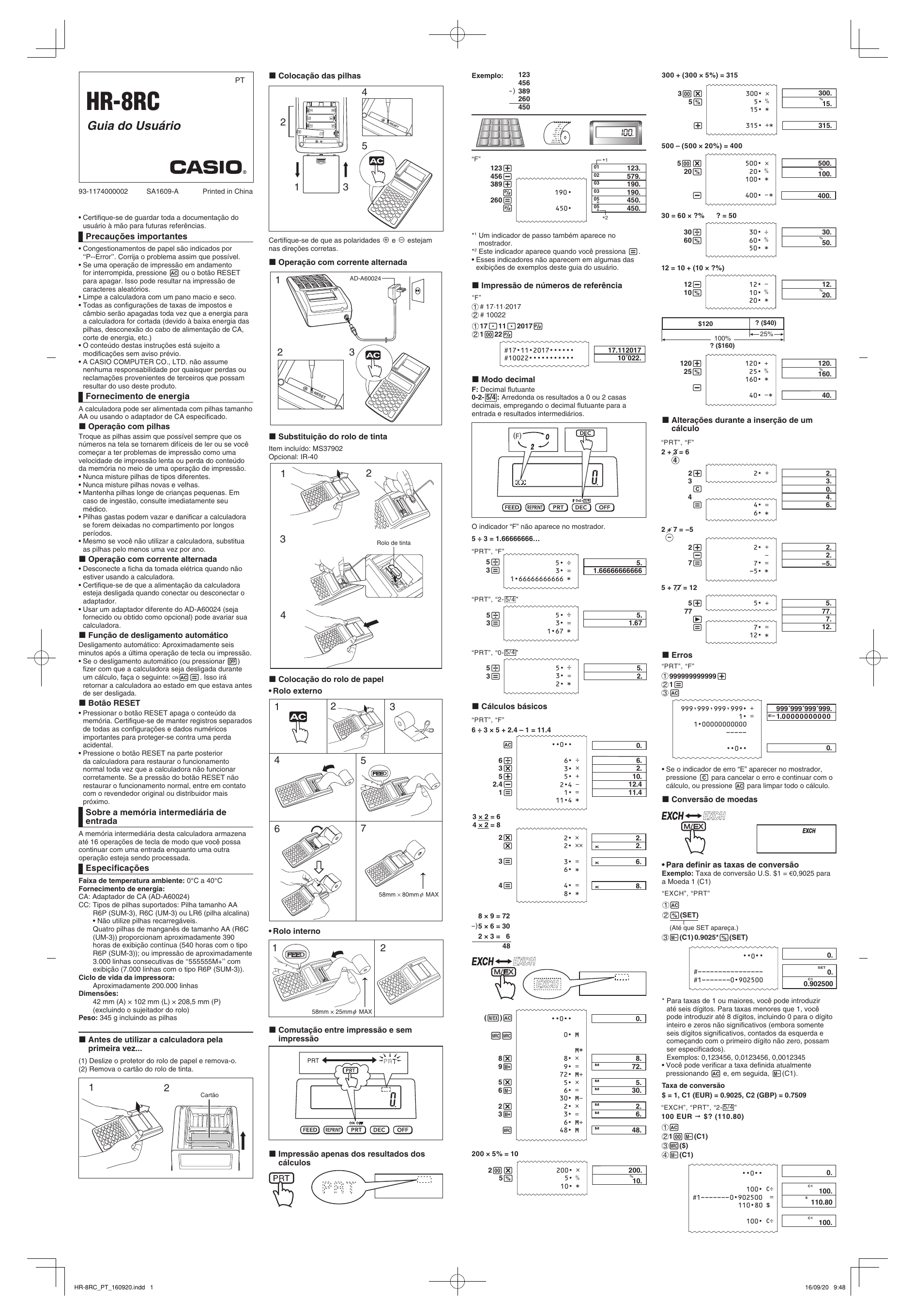 Manual Da Calculadora Casio Hr-150rc | Informacionpublica.svet.gob.gt