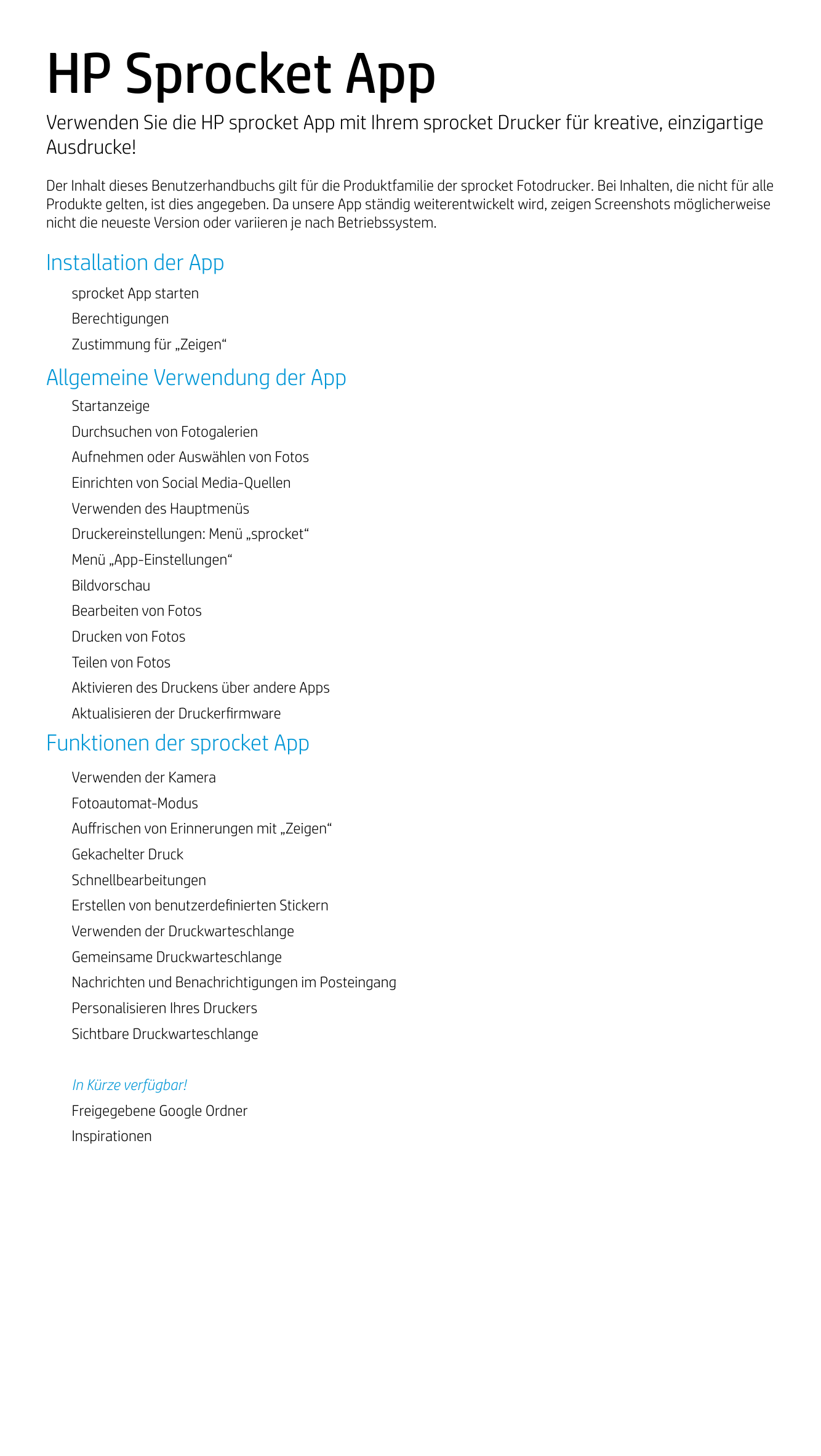 HP Sprocket 200 Printer, Sprocket Plus Printer, Sprocket 2in1 User