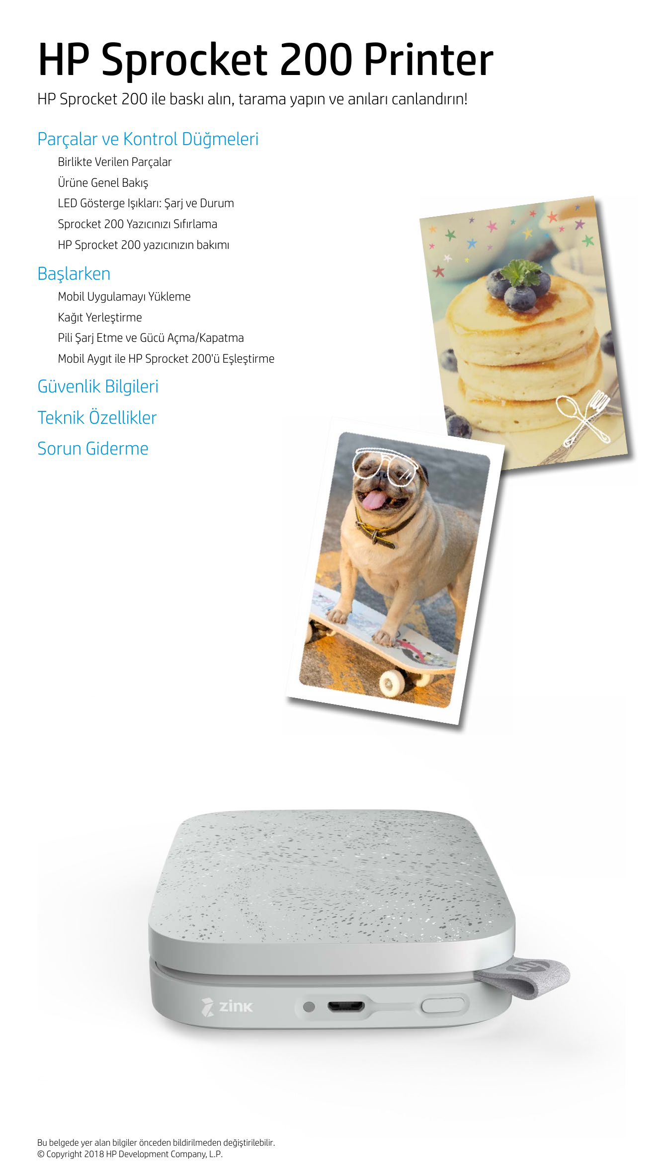 HP Sprocket 200 Printer User guide Manualzz