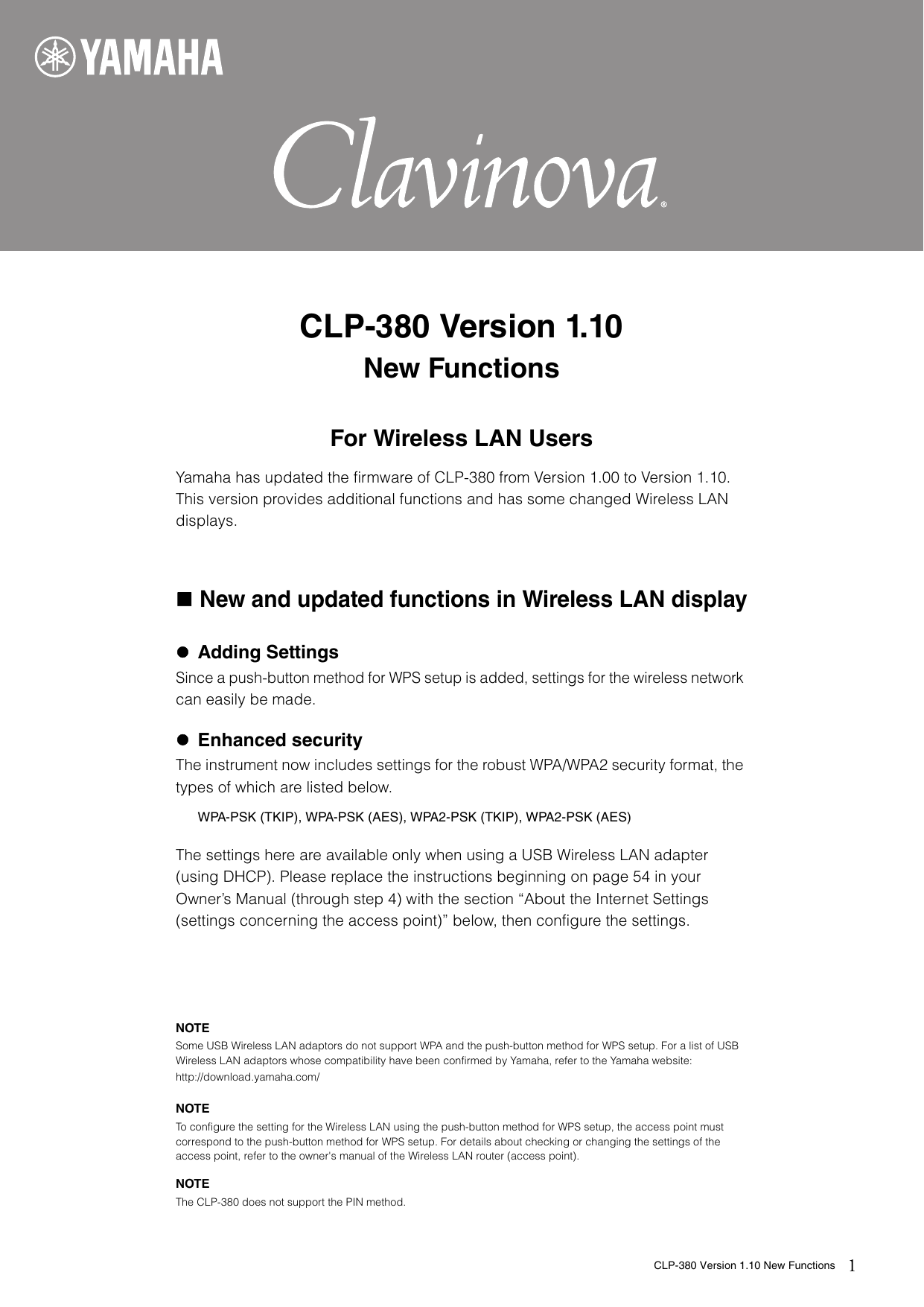 Yamaha Clp 380 User Manual Manualzz