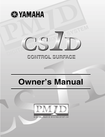 Yamaha CS1D Owner's Manual | Manualzz
