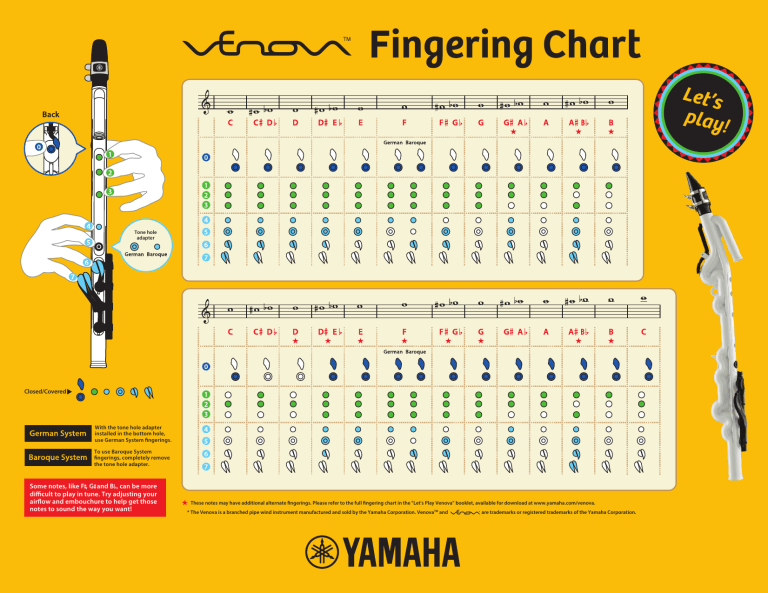 yamaha-venova-fingering-chart-manualzz