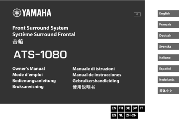 ACHTUNG UND INFORMATION. Yamaha ATS-1080 | Manualzz