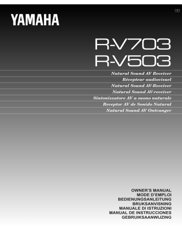 Yamaha R-V703 Manual | Manualzz